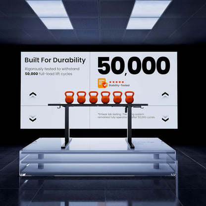 Height Adjustable Electric Standing Desk, 47.2 X 23.6 Inches Sit Stand up Desk, Memory Computer Home Office Desk (Black)